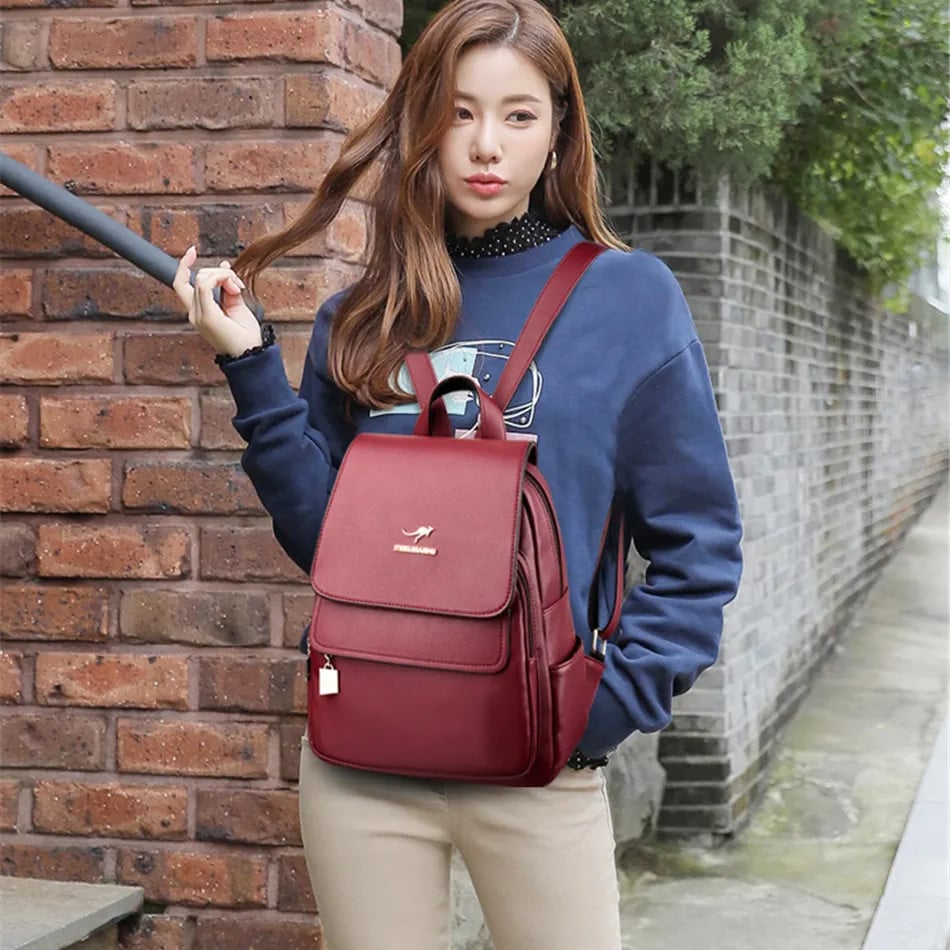 Rucsac dama Adelina GT969, model bordo - 4 | YEO