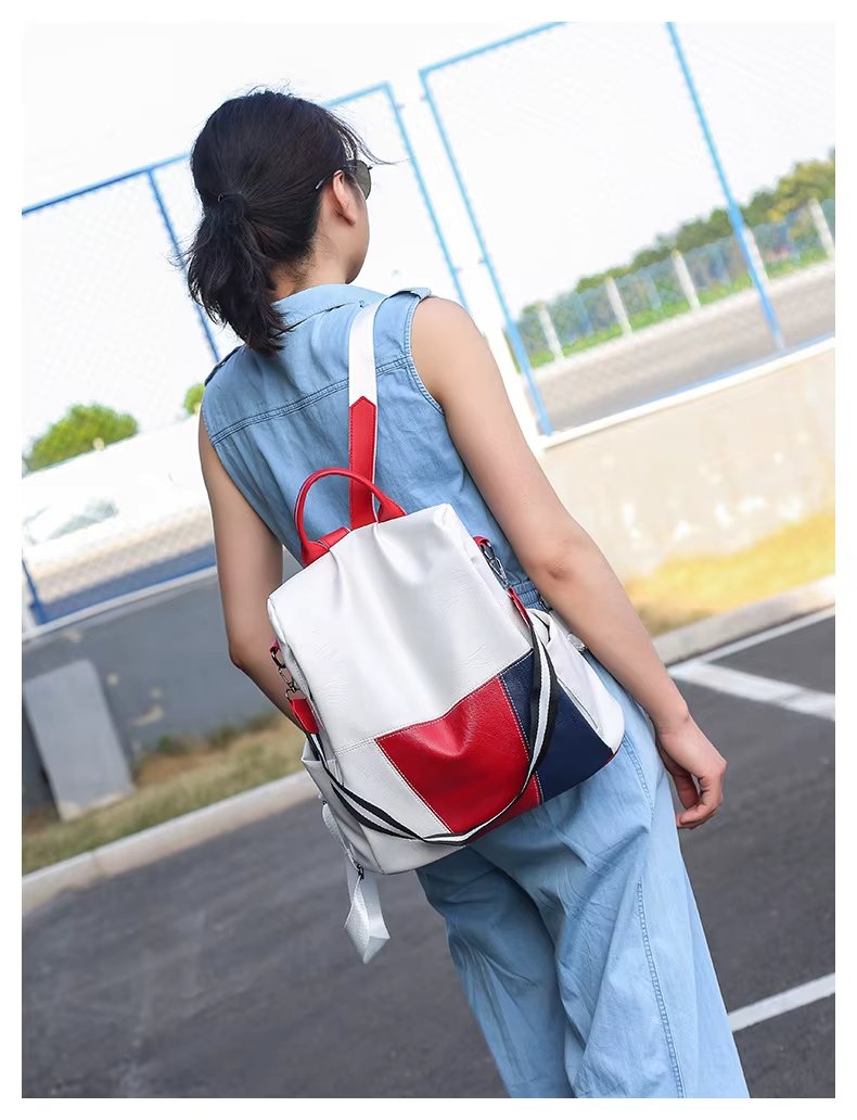 Rucsac dama, Olwen GT3620, antifurt, Alb - 4 | YEO