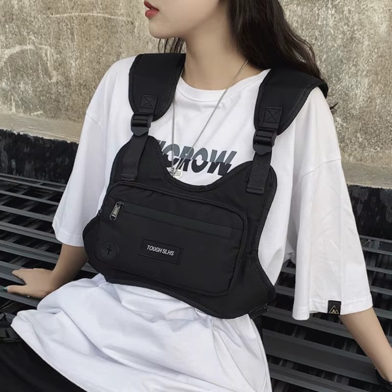 Rucsac tip vesta unisex, Zevikar GT3760, Negru - 2 | YEO