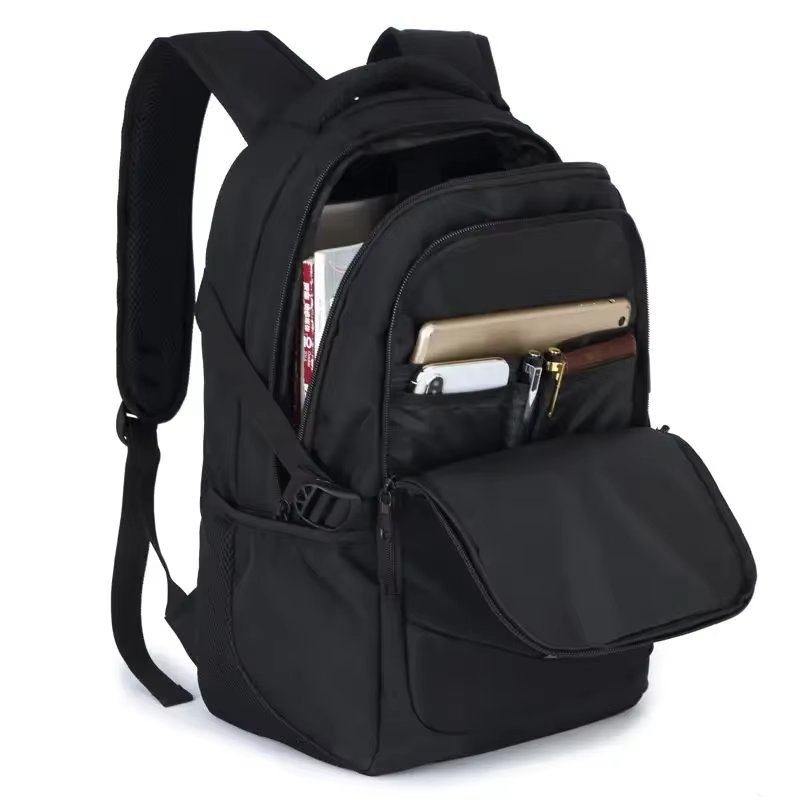 Rucsac unisex, Valther GT3747, port USB, marimea S, Negru - 1 | YEO