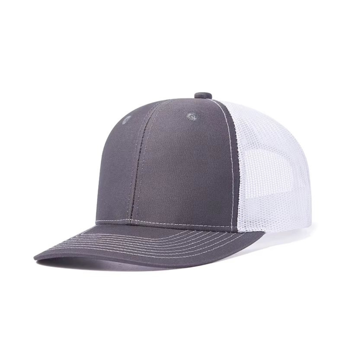 Sapca unisex, SP090, Gri inchis/alb