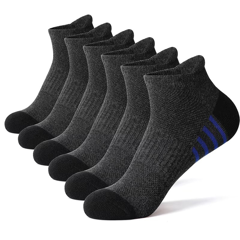 Set 6 perechi de sosete pentru barbati, SS034, Gri, marime universala (39-42)