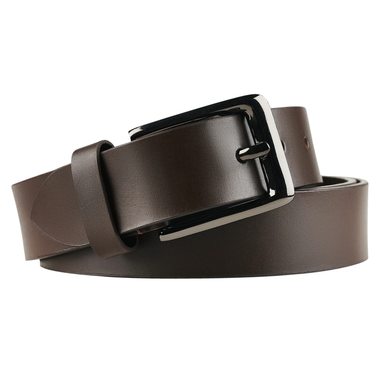 Set cadou pentru barbati, Portofel + Curea, piele naturala, model elegant, SET35, Maro /Negru - imagine 8