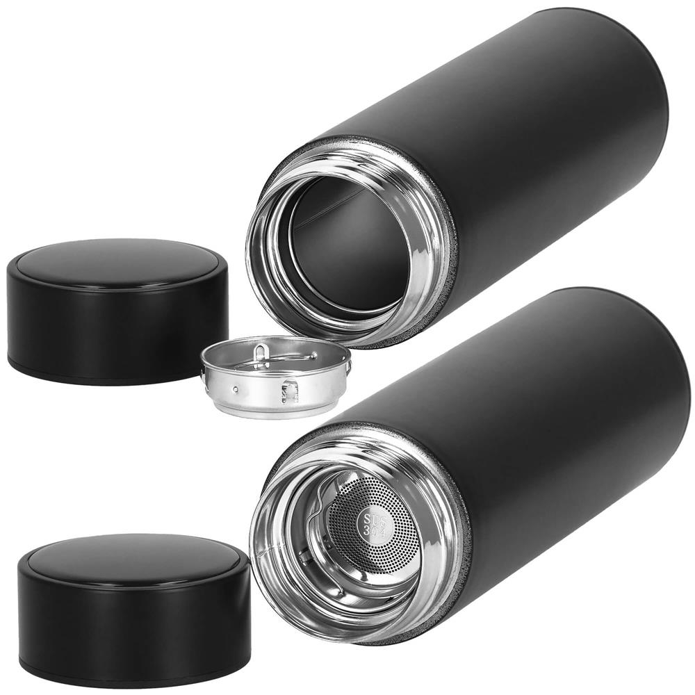 Termos inteligent din inox, afișaj LED temperatură, 500 ml, alb, TRM02 — imaginea 4