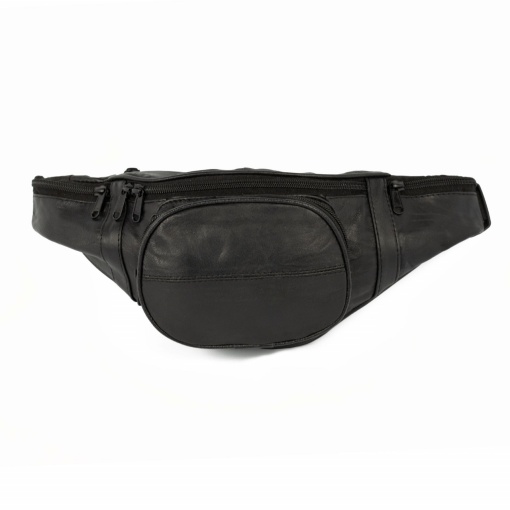 Borseta pentru barbati, Javier GT1967, piele naturala, model negru
