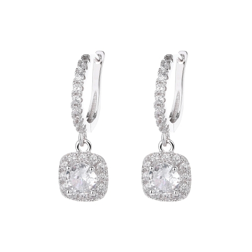 Cercei argint 925, JW1589, model elegant, placati cu rodiu