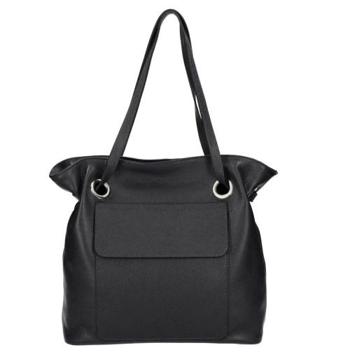Geanta dama Olivia GT623, piele naturala, negru