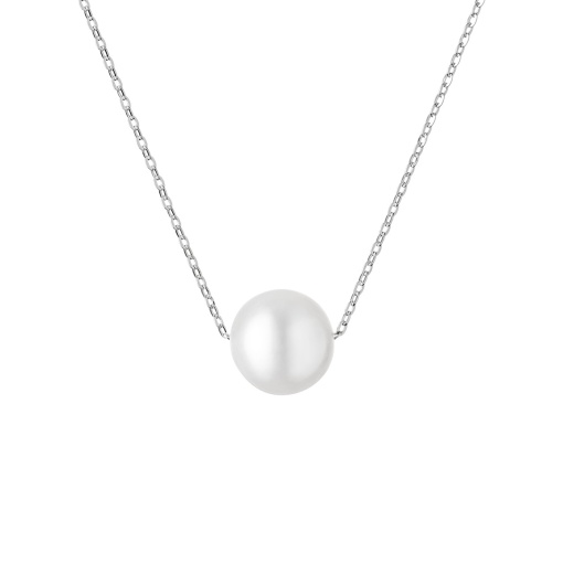Colier argint 925 cu perla naturala alba JW392