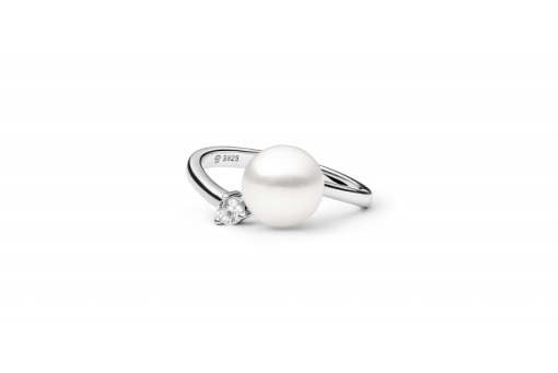 Inel argint 925 cu perla naturala alba, JW452