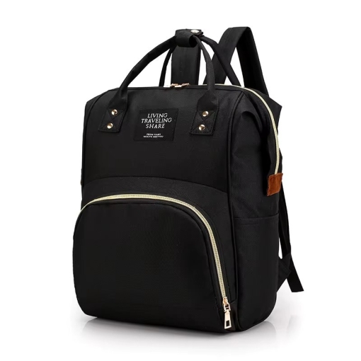 Rucsac multifunctional pentru mamici, Taisia GT3696, Negru