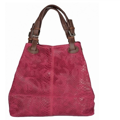 Geanta dama Iris GT1161, piele naturala, fuxia