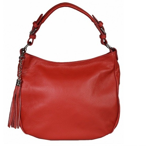 Geanta dama Carlotta GT1115, piele naturala, rosu