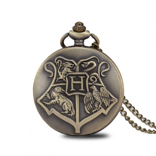 Ceas de buzunar,Harry -Potter Hogwarts School CS583, model Retro Vintage