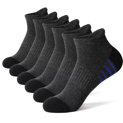 Set 6 perechi de sosete pentru barbati, SS034, Gri, marime universala (39-42)