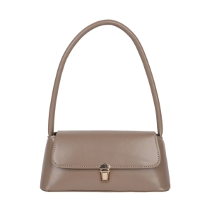 Geanta dama tip baguette,Elinore GT3990, Crem
