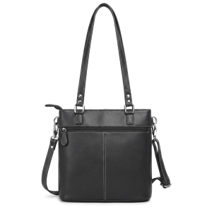 Geanta de dama, Anne GT3850, piele naturala, Negru