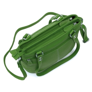 Geanta de dama, Anne GT3855, piele naturala, Verde - Img 5