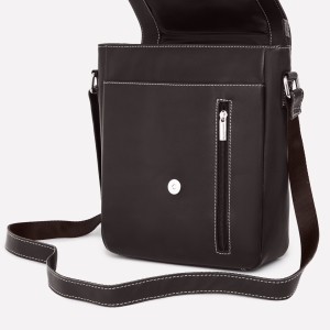 Geanta de umar unisex, Gabrielle, GT3873, piele naturala, Maro inchis - Img 5