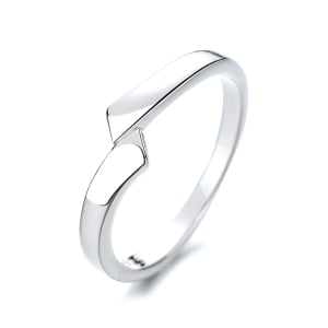 Inel argint 925, JW1371, model elegant, placat cu rodiu - Img 1