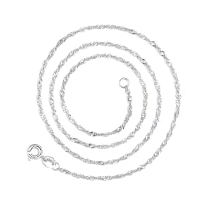 Lantisor argint 925, JW1398, placat cu rodiu - Img 1