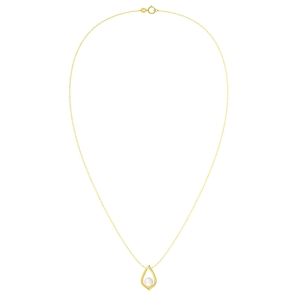 Lantisor argint 925, JW1547, model perla, placat cu aur - Img 4