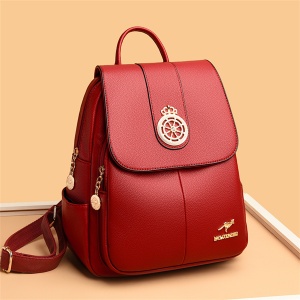 Rucsac dama Aleah GT2251, Rosu - Img 3