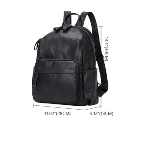 Rucsac dama, Ananda GT2050, piele naturala, Negru - Img 3