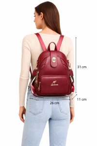 Rucsac dama, Taliah GT3601, Bordo - Img 2