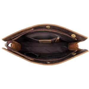 Servieta unisex, Adalbert GT3105, piele naturala, Neagra - Img 3