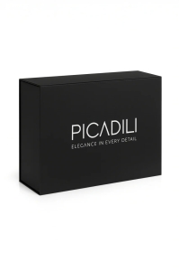 Set cadou pentru barbati, Portofel + Curea, piele naturala, model elegant, SET29, Negru - Img 2