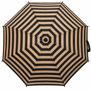 Umbrela pliabila pentru ploaie, 8 spite, diametru 97 cm, UMB053, Negru / Auriu - Img 2