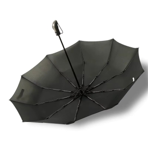 Umbrela pliabila pentru ploaie si soare, 10 spite, diametru 105 cm, protectie UV, UMB014, Neagra - Img 7