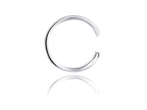 Cercel ear cuff argint 925, JW106, placat cu rodiu - Img 2