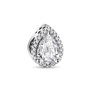 Charm/talisman argint 925, JW1159, model picatura, placat cu rodiu - Img 1