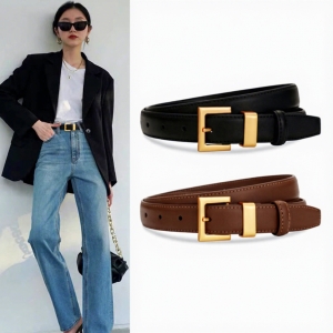 Curea dama C-194, piele naturala, Neagra - Img 2