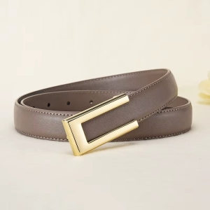 Curea dama C-205, piele naturala, Taupe