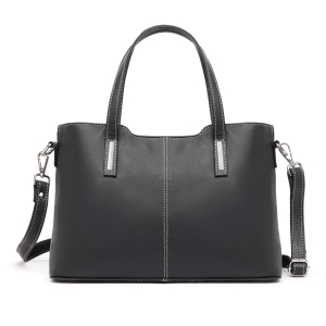 Geanta dama, Caelia GT3860, piele naturala, Negru
