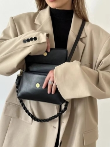 Geanta dama cu clapeta Miralyn GT3945, Neagra - Img 6