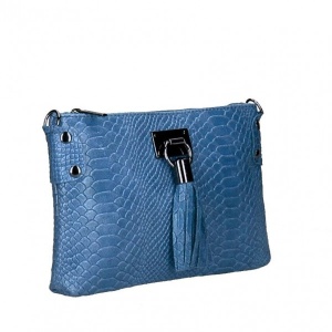 Geanta dama Theresa GT1748, piele naturala, Jeans - Img 2