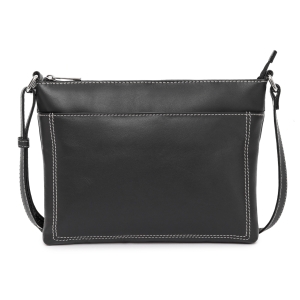 Geanta de dama, Adaline GT3884, piele naturala, Negru