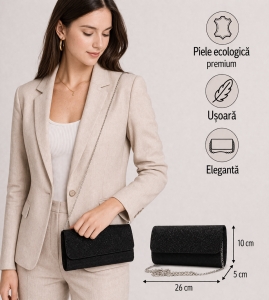 Geanta de ocazie, Marigold GT2474, Negru - Img 2