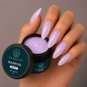 Gel UV Constructie Unghii HEMA/TPO FREE, Marquise, Glitter BNG1121, 30 g - Img 2