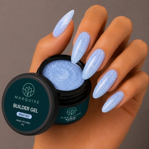 Gel UV Constructie Unghii HEMA/TPO FREE, Marquise, Glitter BNG1183, 30 g - Img 2