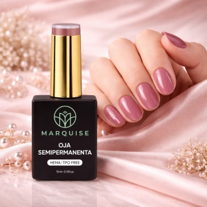 Oja semipermanenta HEMA/TPO FREE, Marquise, Pure Color JY117, 15 ml - Img 2