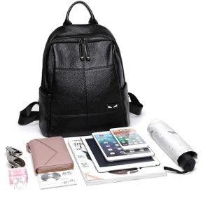 Rucsac dama, Beyza GT2028, piele naturala, Negru - Img 6