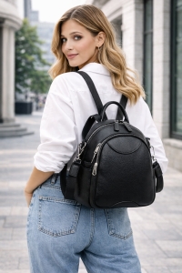 Rucsac de dama, Zephyrine GT2856, Negru - Img 2