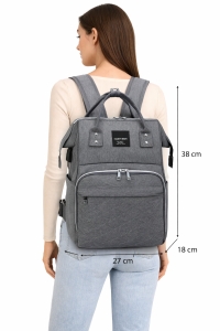 Rucsac multifunctional pentru mamici, Mavina GT3693, Gri - Img 2