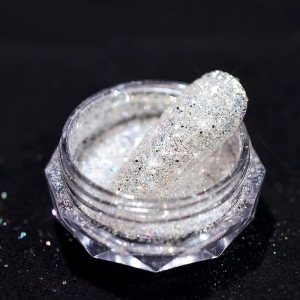 Sclipici unghii Marquise, GLITTER09, Alb
