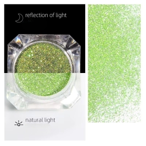 Set 9 sclipici unghii reflective Marquise, GLITTER16, Multicolor - Img 4