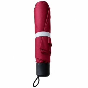 Umbrela pliabila pentru ploaie, 8 spite, diametru 97 cm, UMB036, Bordo